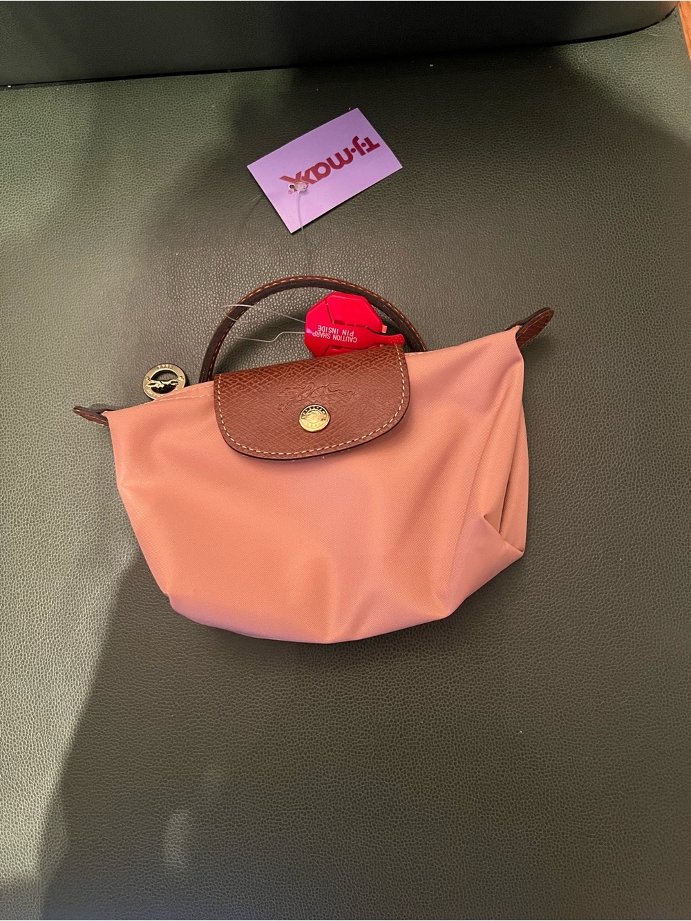 Longchamp Le Pliage Small Pink Tea Bag